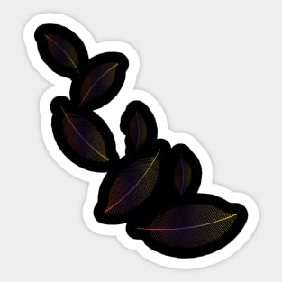 Falling colorful Feathers Sticker